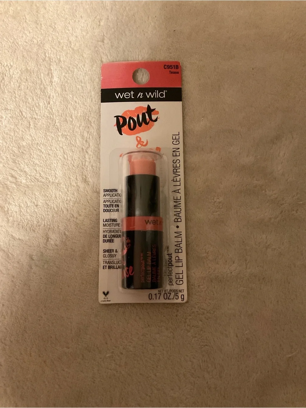 wet n wild Pout Gel Lip Balm - Soft Coral Pink